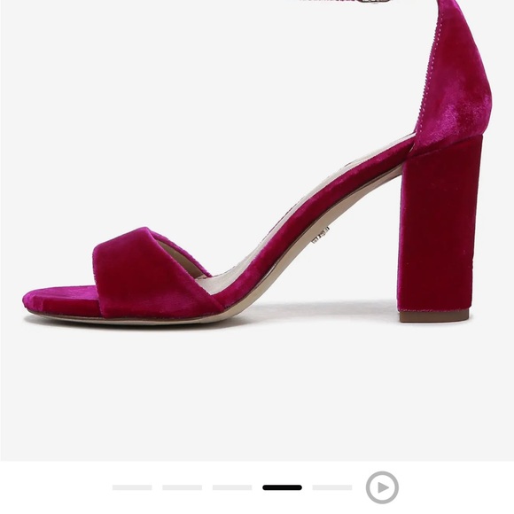NWT Sam Edelman Robyn strappy heels in raspberry size 9 - Picture 3 of 4